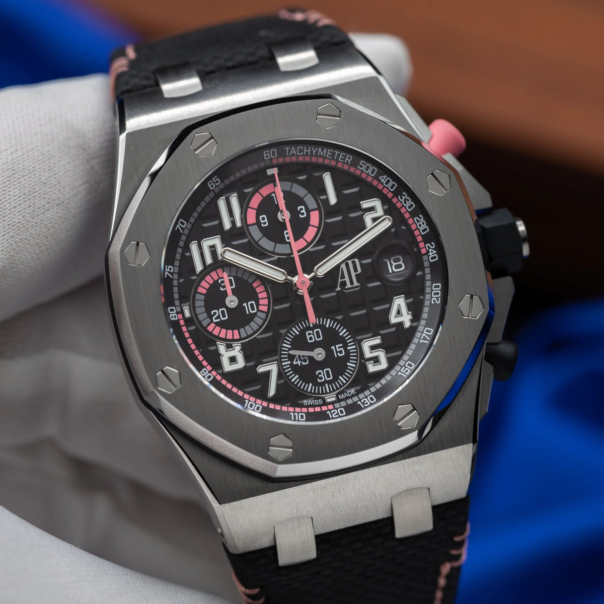 AUDEMARS PIGUET Royal Oak Offshore Black & Pink Dial 26238ST.OO.A001VE.02 - NEW — image 1
