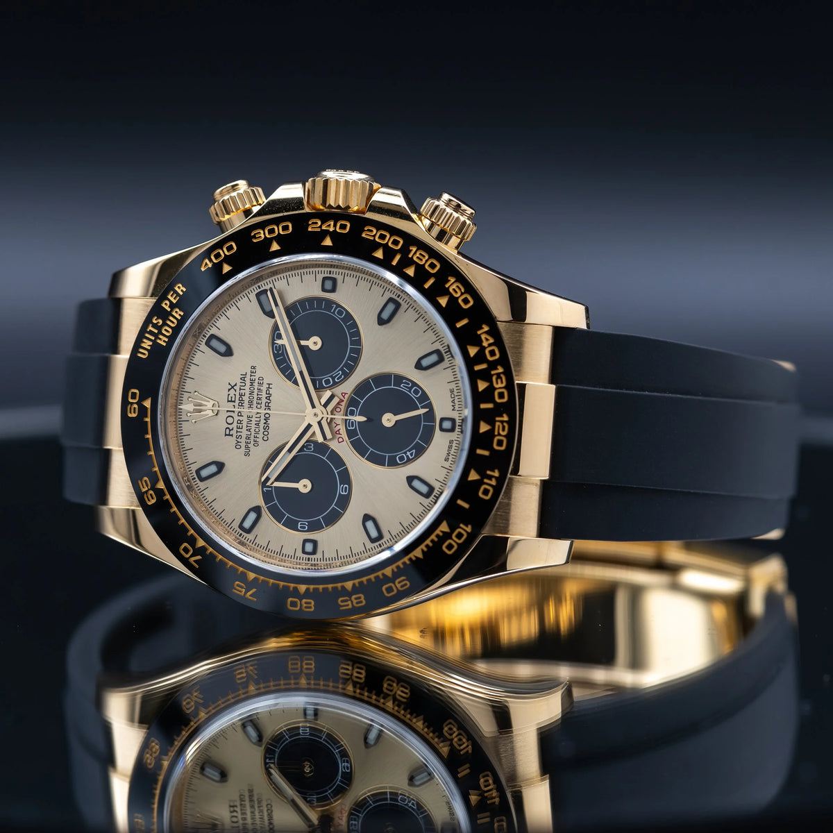 ROLEX Daytona 'Pikachu' 18k Yellow Gold Oysterflex 116518LN — image 4