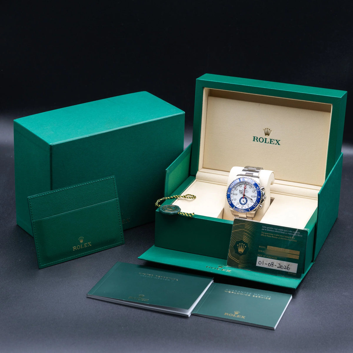 ROLEX Yacht-Master II White Dial Stainless Steel Blue Bezel 126680 - NEW 2026 — image 3