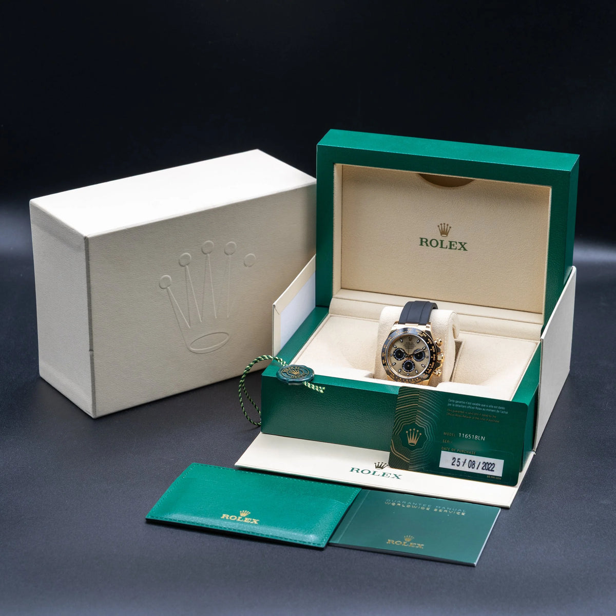 ROLEX Daytona 'Pikachu' 18k Yellow Gold Oysterflex 116518LN — image 3