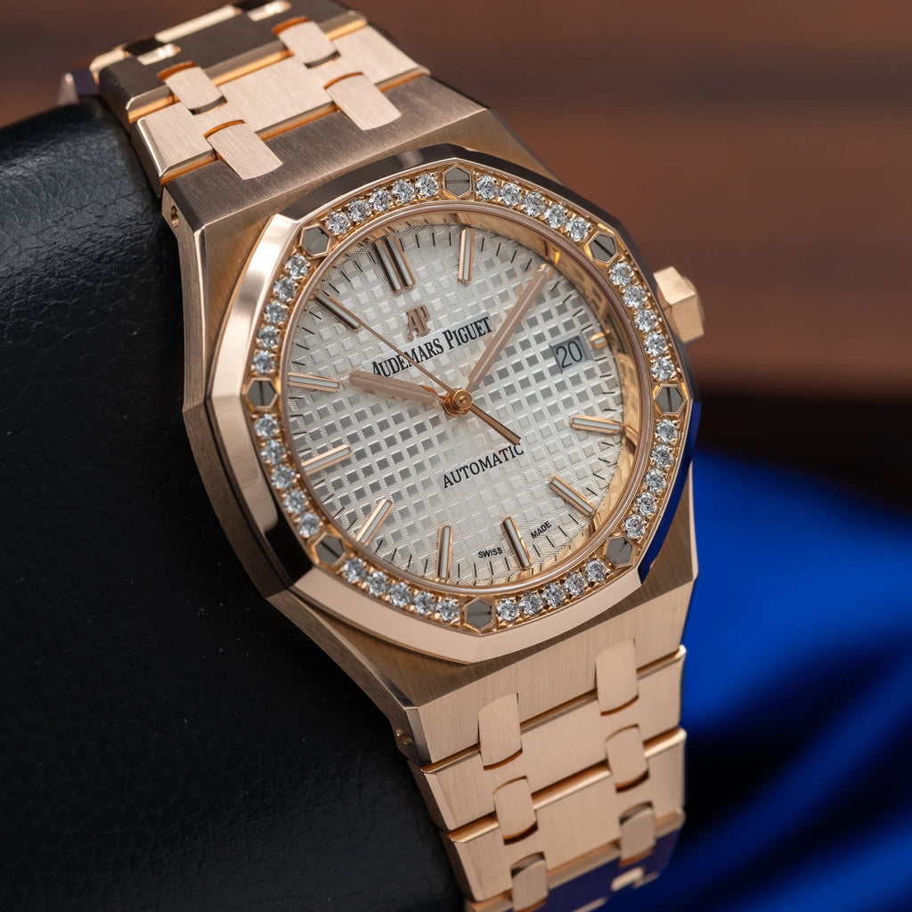 AUDEMARS PIGUET Royal Oak 37mm Rose Gold Diamond Bezel 15451OR.ZZ.1256OR.01 — image 5