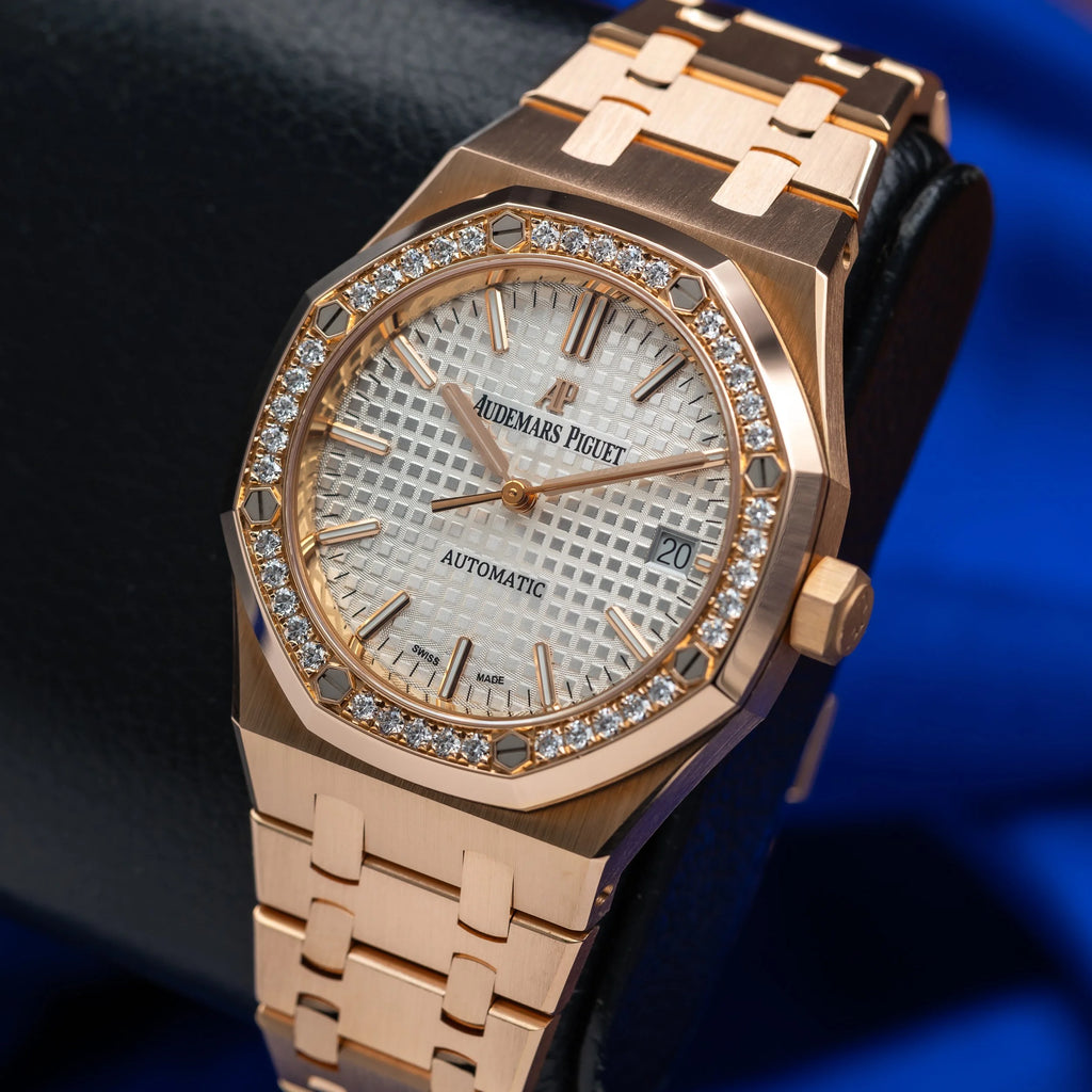AUDEMARS PIGUET Royal Oak 37mm Rose Gold Diamond Bezel 15451OR.ZZ.1256OR.01 — image 6