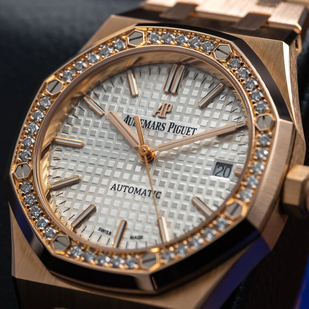 AUDEMARS PIGUET Royal Oak 37mm Rose Gold Diamond Bezel 15451OR.ZZ.1256OR.01 — image 7