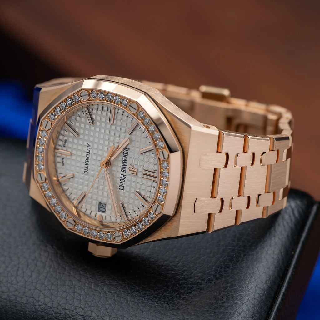 AUDEMARS PIGUET Royal Oak 37mm Rose Gold Diamond Bezel 15451OR.ZZ.1256OR.01 — image 10