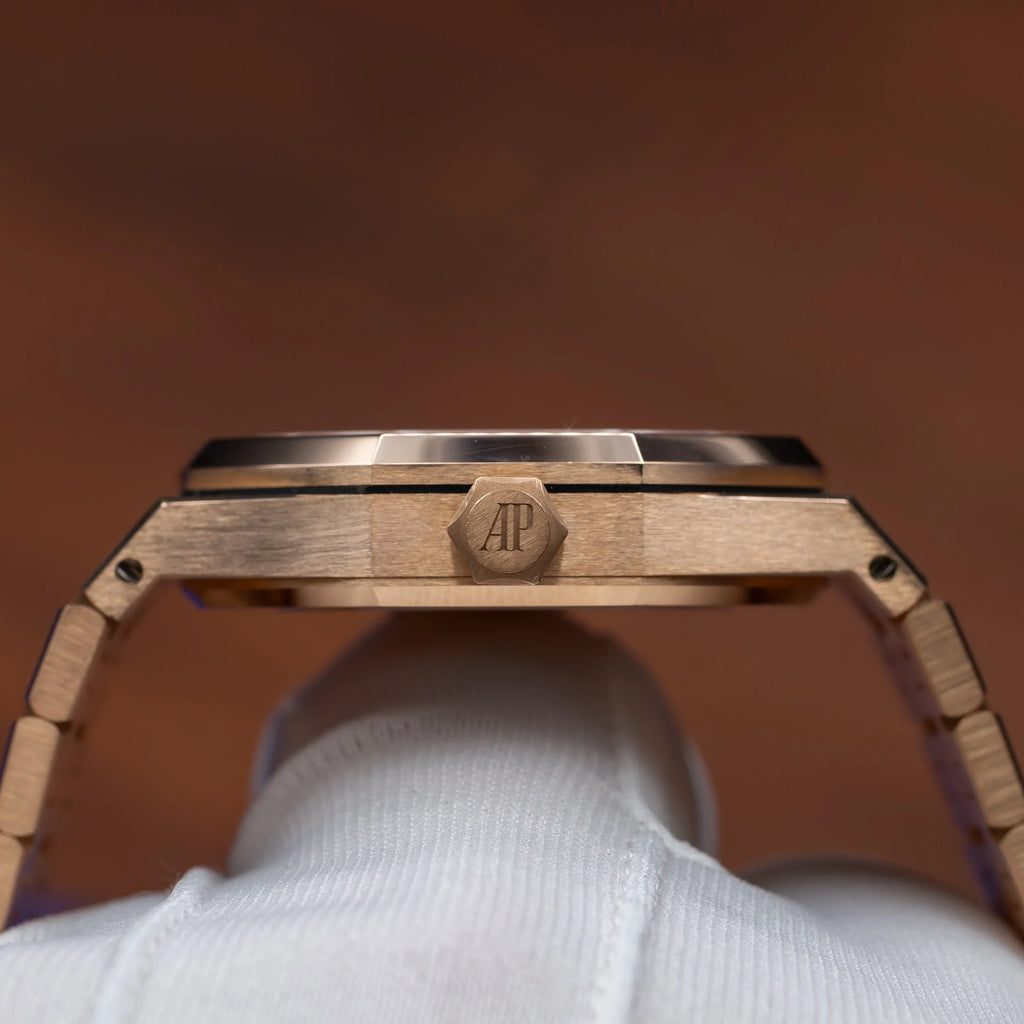 AUDEMARS PIGUET Royal Oak 37mm Rose Gold Diamond Bezel 15451OR.ZZ.1256OR.01 — image 11