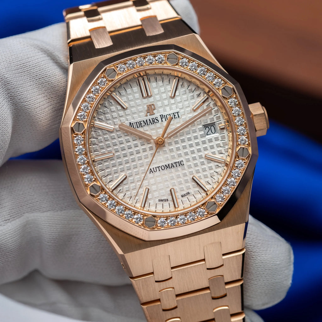 AUDEMARS PIGUET Royal Oak 37mm Rose Gold Diamond Bezel 15451OR.ZZ.1256OR.01 — image 1