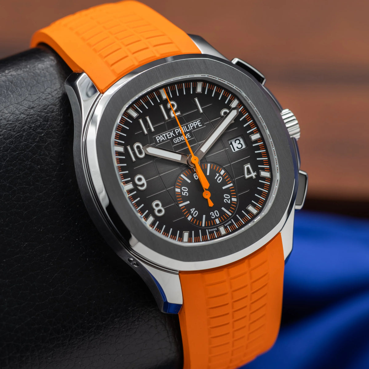 PATEK PHILIPPE Aquanaut Chronograph Stainless Steel Orange Accent 5968A-001 — image 5