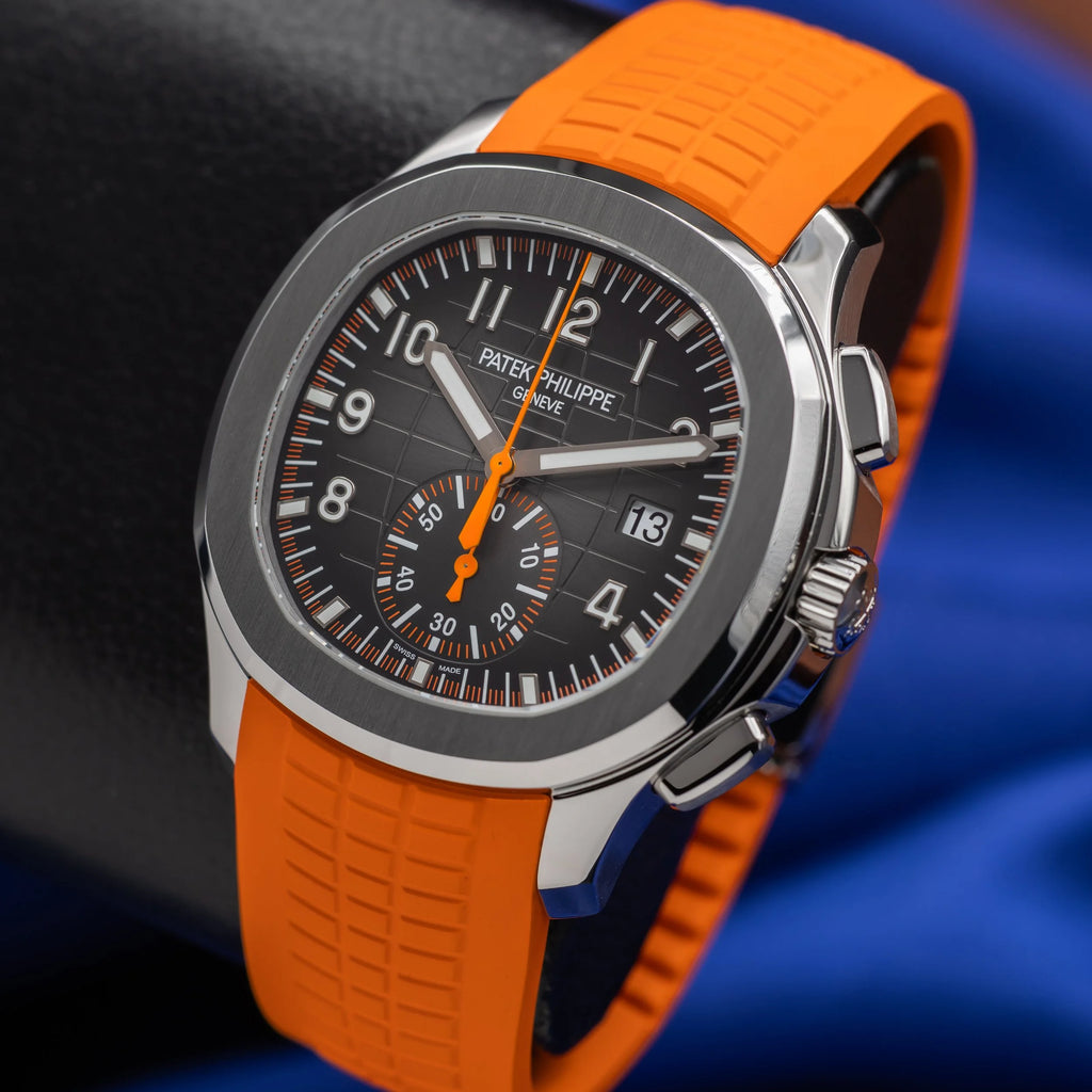 PATEK PHILIPPE Aquanaut Chronograph Stainless Steel Orange Accent 5968A-001 — image 6