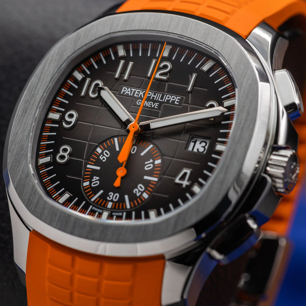 PATEK PHILIPPE Aquanaut Chronograph Stainless Steel Orange Accent 5968A-001 — image 7