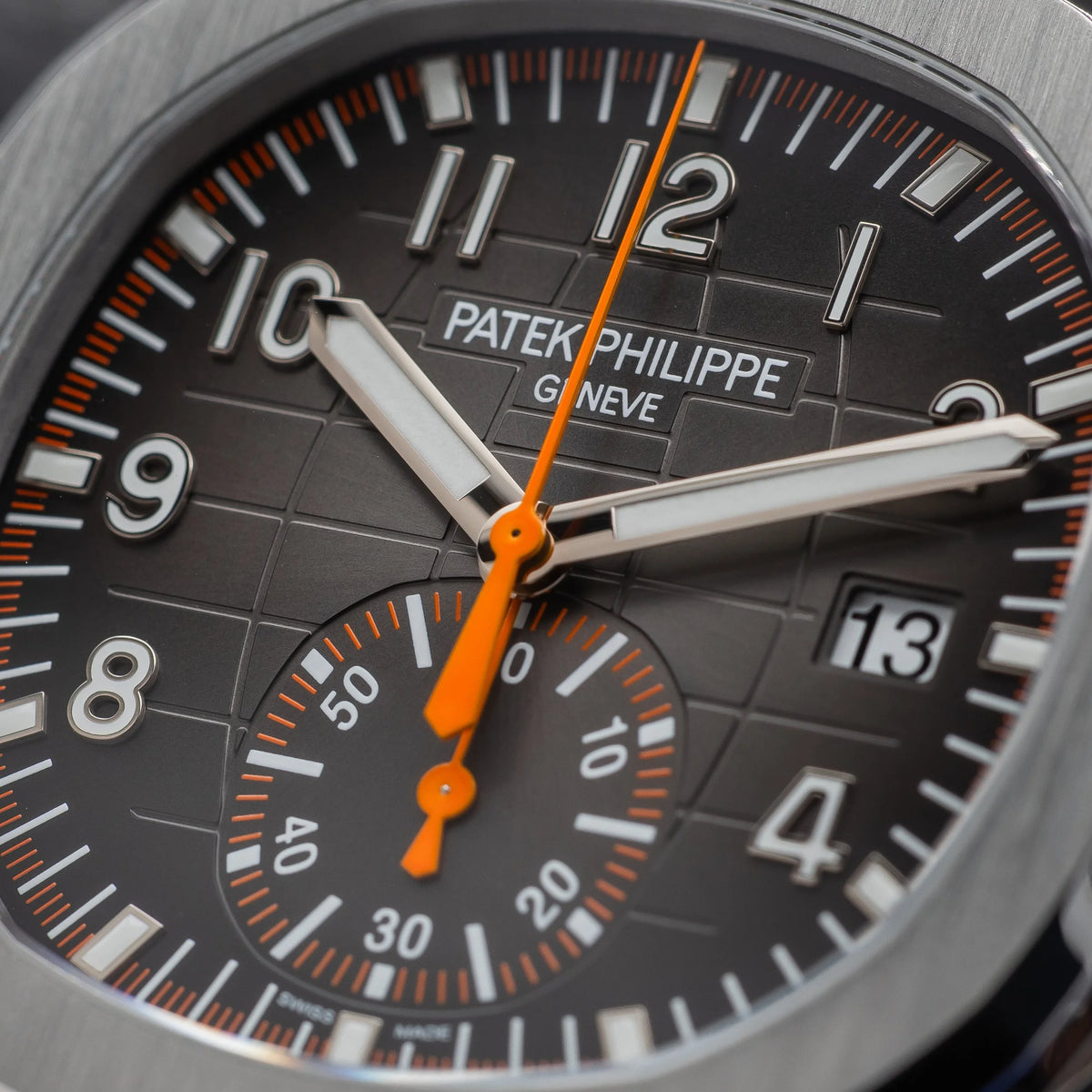 PATEK PHILIPPE Aquanaut Chronograph Stainless Steel Orange Accent 5968A-001 — image 8