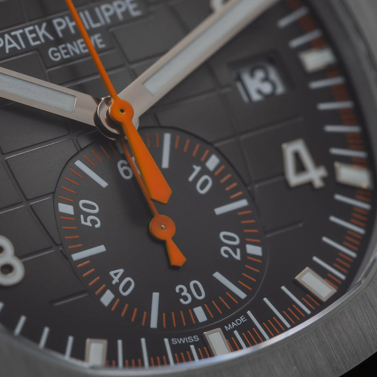 PATEK PHILIPPE Aquanaut Chronograph Stainless Steel Orange Accent 5968A-001 — image 9
