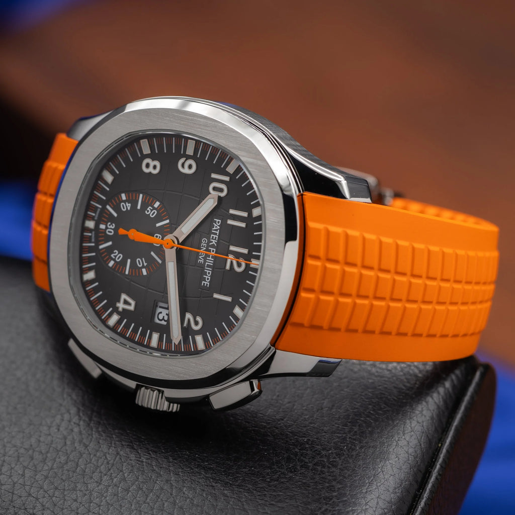 PATEK PHILIPPE Aquanaut Chronograph Stainless Steel Orange Accent 5968A-001 — image 10