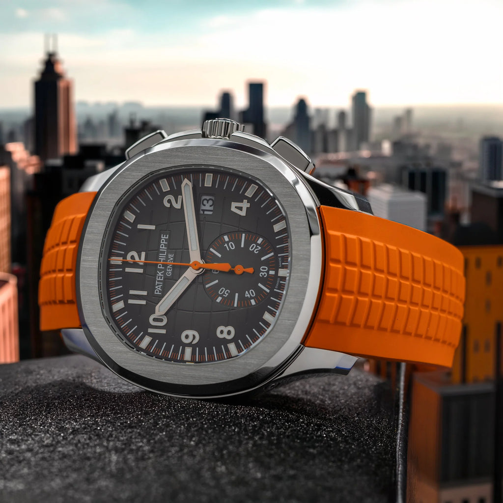PATEK PHILIPPE Aquanaut Chronograph Stainless Steel Orange Accent 5968A-001 — image 12