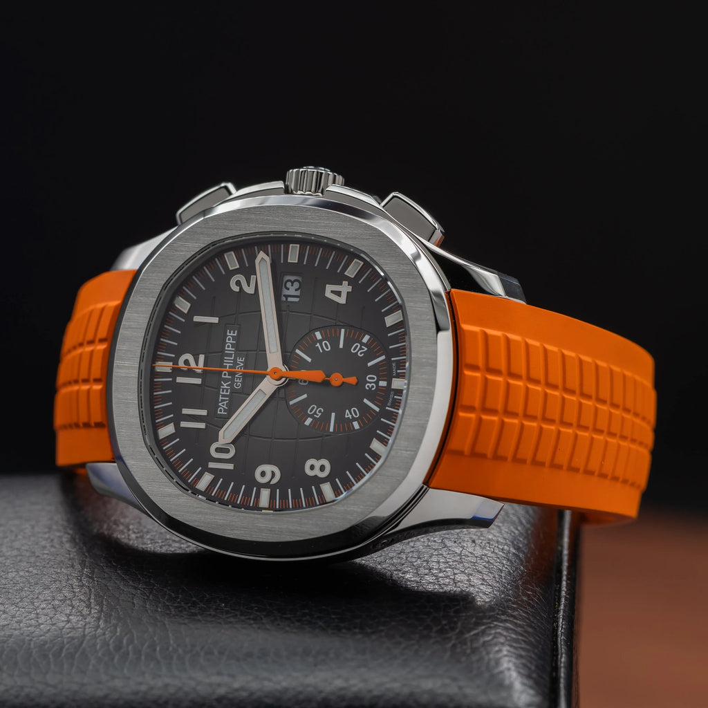 PATEK PHILIPPE Aquanaut Chronograph Stainless Steel Orange Accent 5968A-001 — image 11