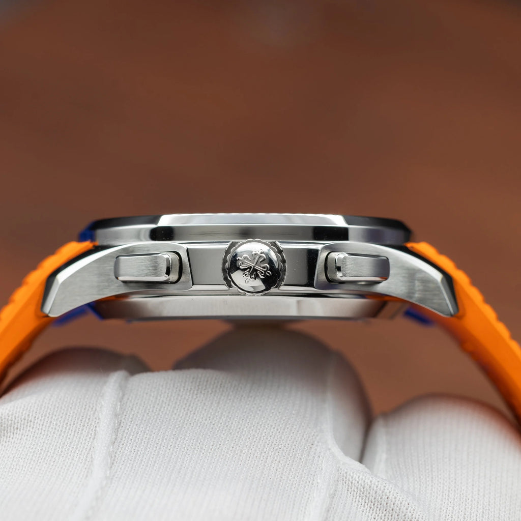 PATEK PHILIPPE Aquanaut Chronograph Stainless Steel Orange Accent 5968A-001 — image 13