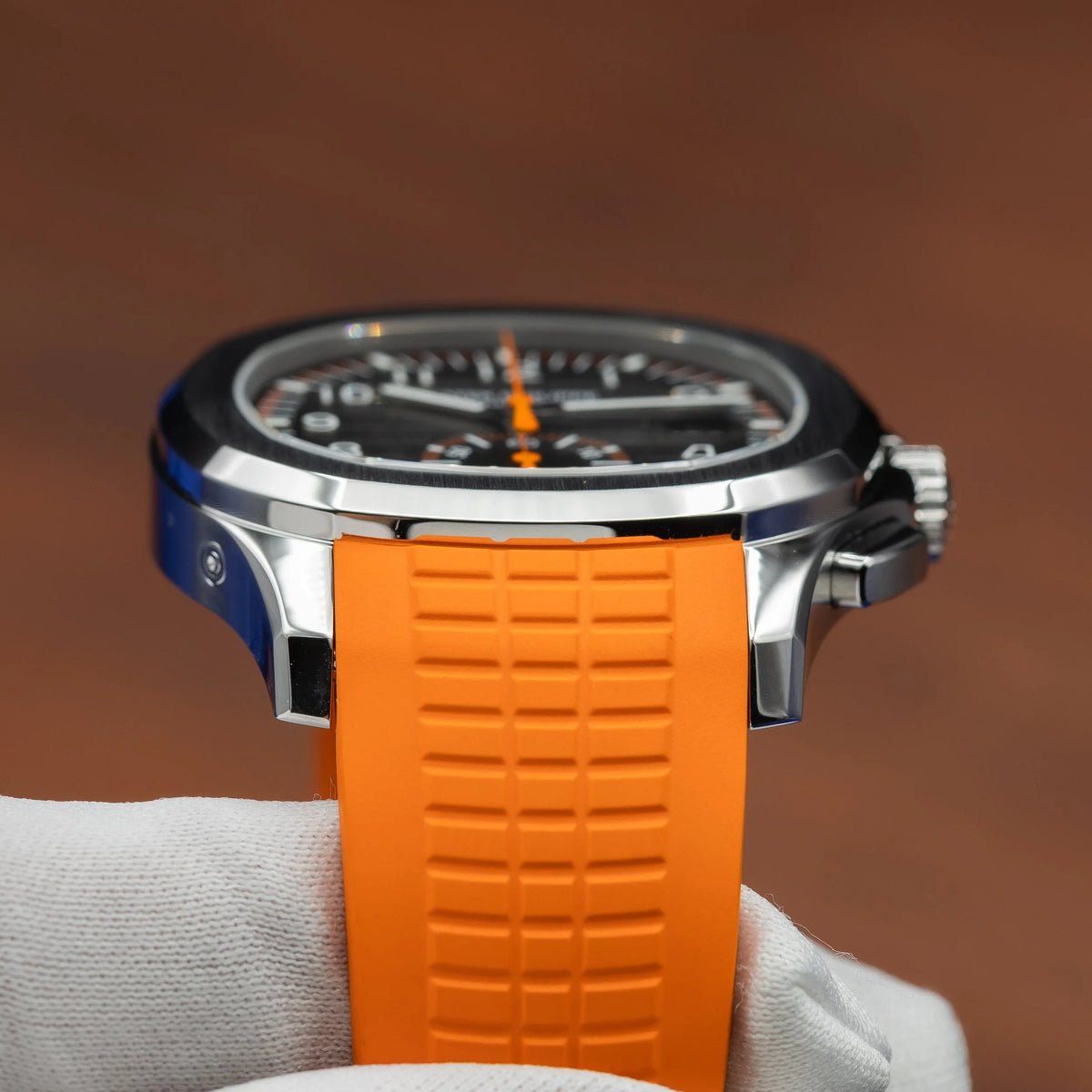 PATEK PHILIPPE Aquanaut Chronograph Stainless Steel Orange Accent 5968A-001 — image 14