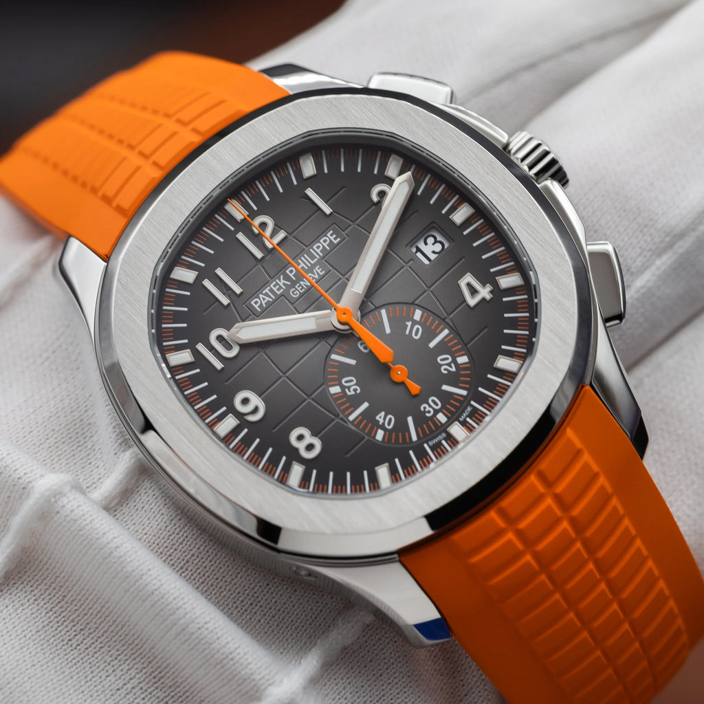 PATEK PHILIPPE Aquanaut Chronograph Stainless Steel Orange Accent 5968A-001 — image 20