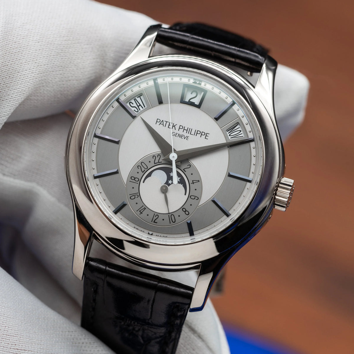 PATEK PHILIPPE Annual Calendar White Gold 40mm Grey Dial 5205G-001 — image 16