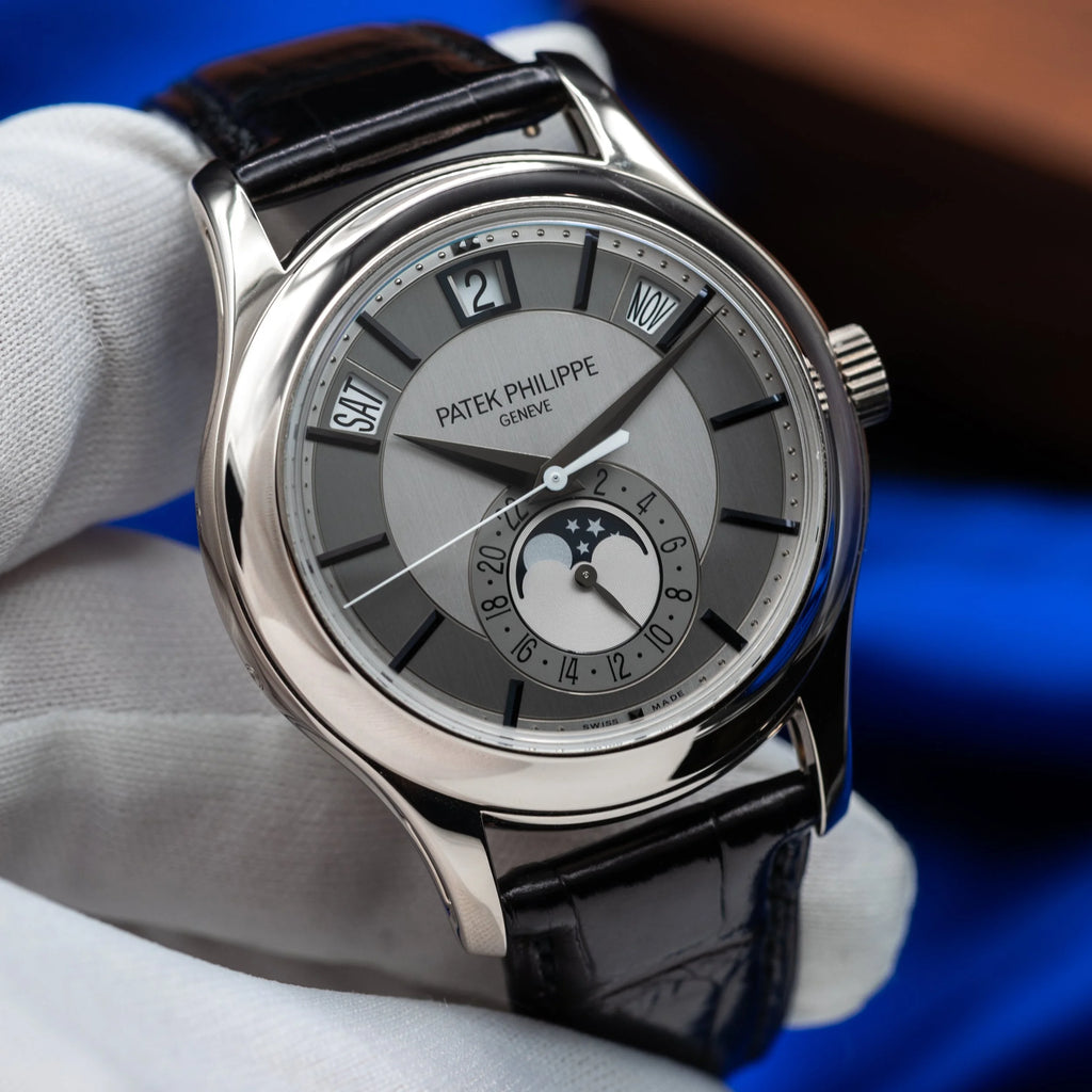 PATEK PHILIPPE Annual Calendar White Gold 40mm Grey Dial 5205G-001 — image 1