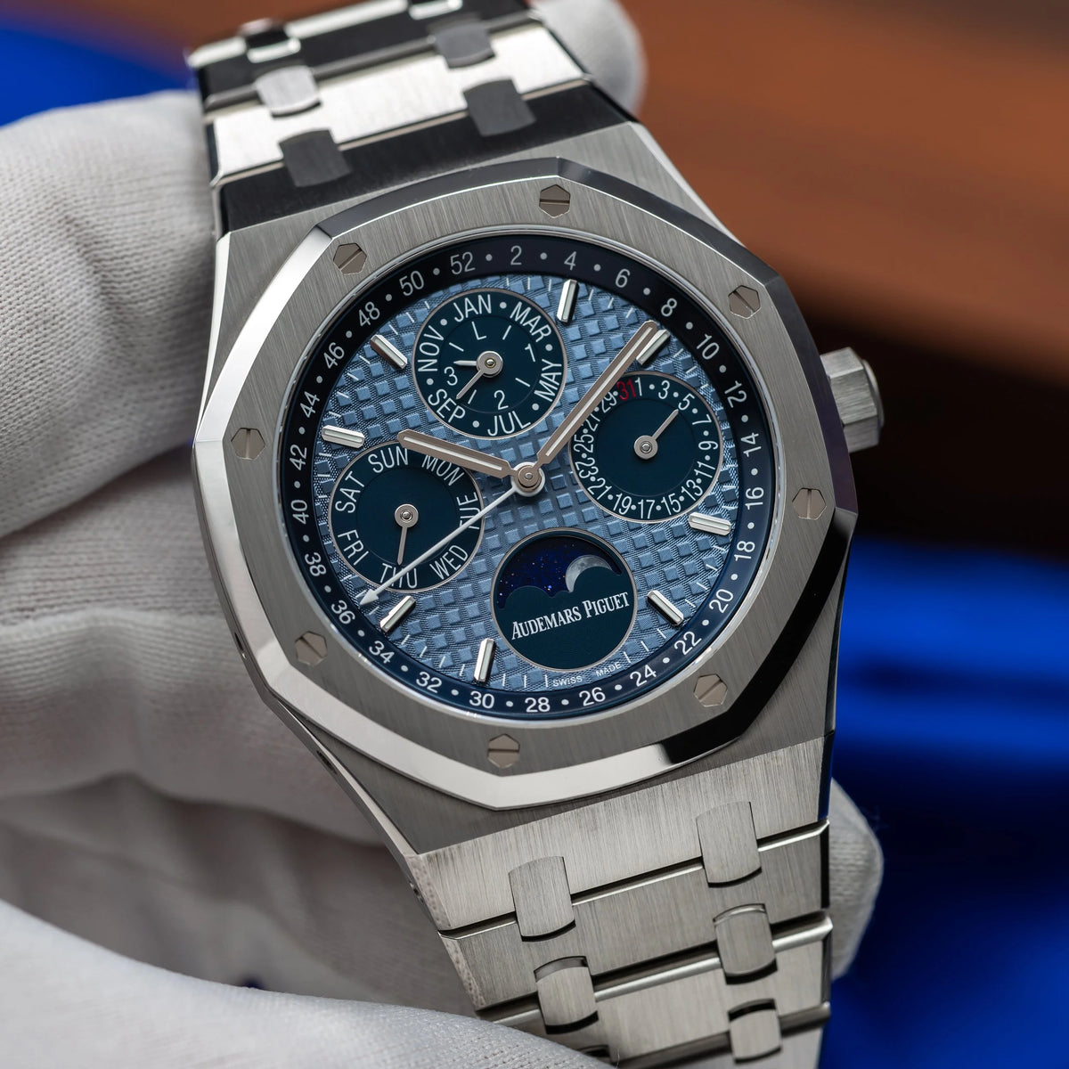 AUDEMARS PIGUET Royal Oak Perpetual Calendar Ice Blue Dial 26574ST.OO.1220ST.03 — image 1