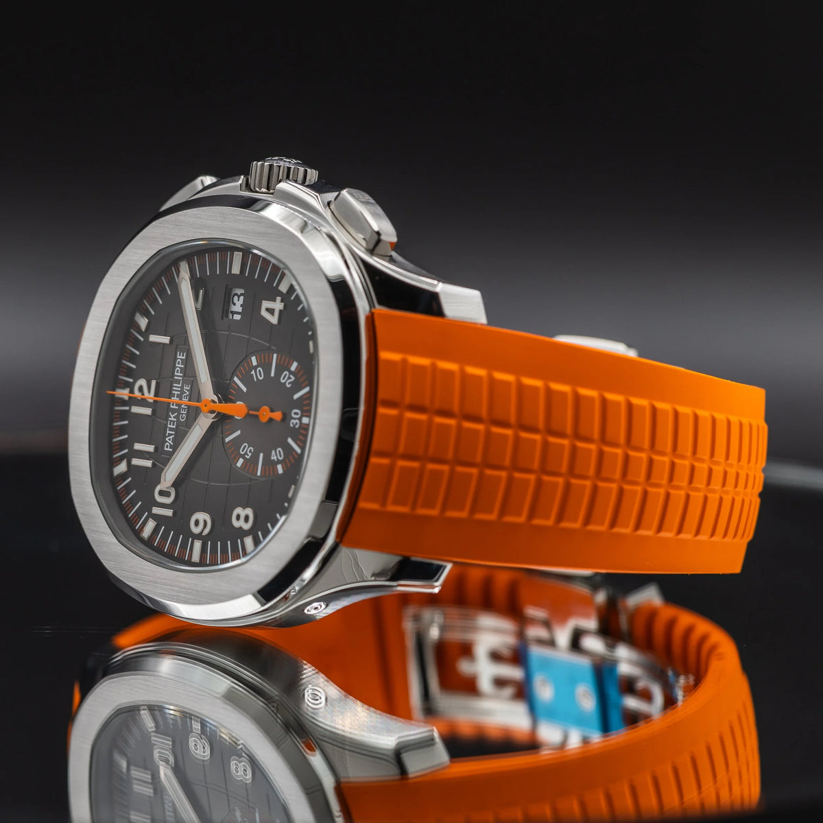 PATEK PHILIPPE Aquanaut Chronograph Stainless Steel Orange Accent 5968A-001 — image 24