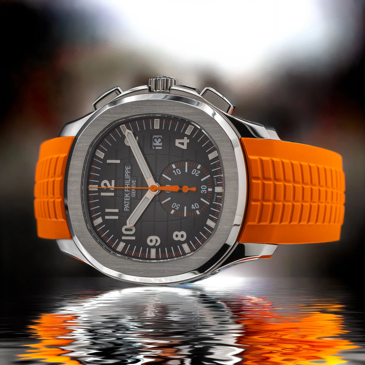 PATEK PHILIPPE Aquanaut Chronograph Stainless Steel Orange Accent 5968A-001 — image 25