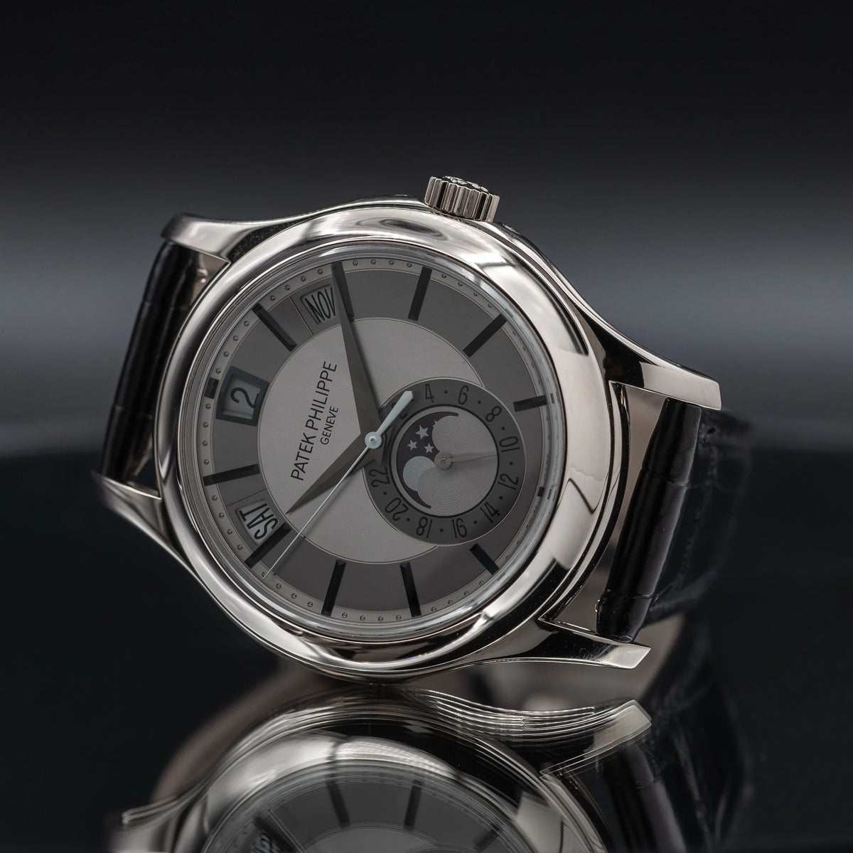 PATEK PHILIPPE Annual Calendar White Gold 40mm Grey Dial 5205G-001 — image 2