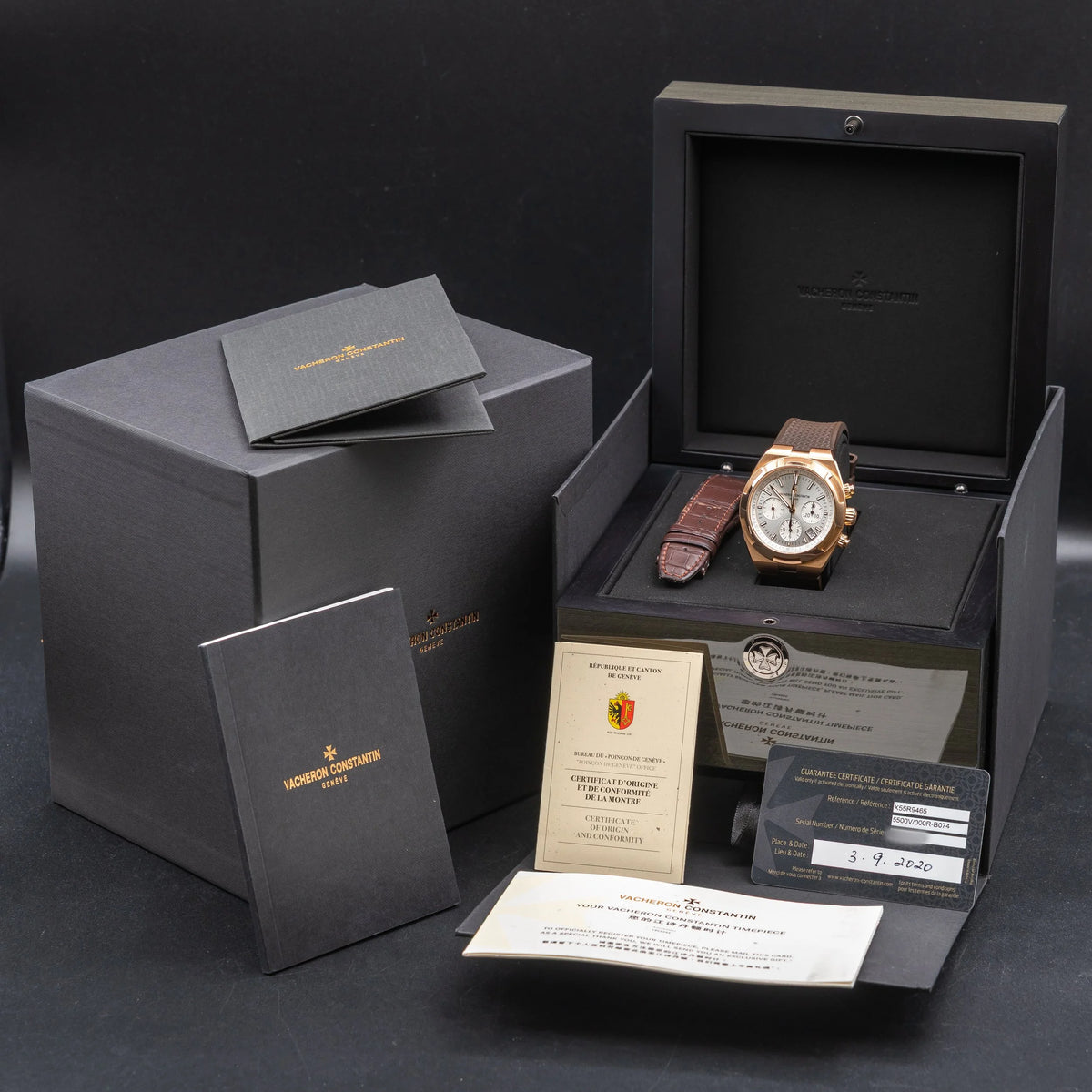 VACHERON CONSTANTIN Overseas Chrono Rose Gold Silver Dial 5500V/000R-B074 — image 3