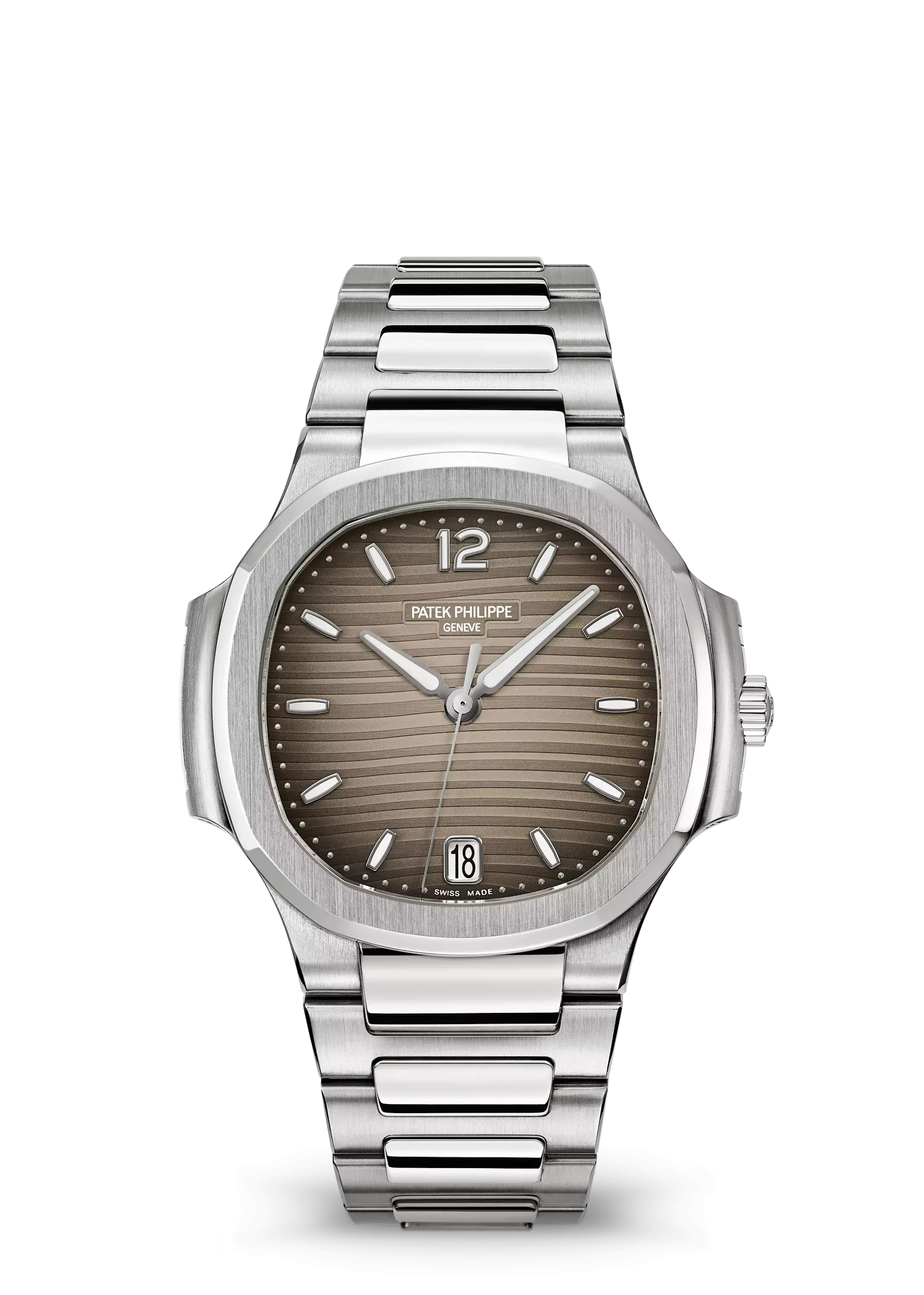 Patek Philippe Ladies' Nautilus Gray Dial Stainless Steel 35.2mm 7118/1A-011