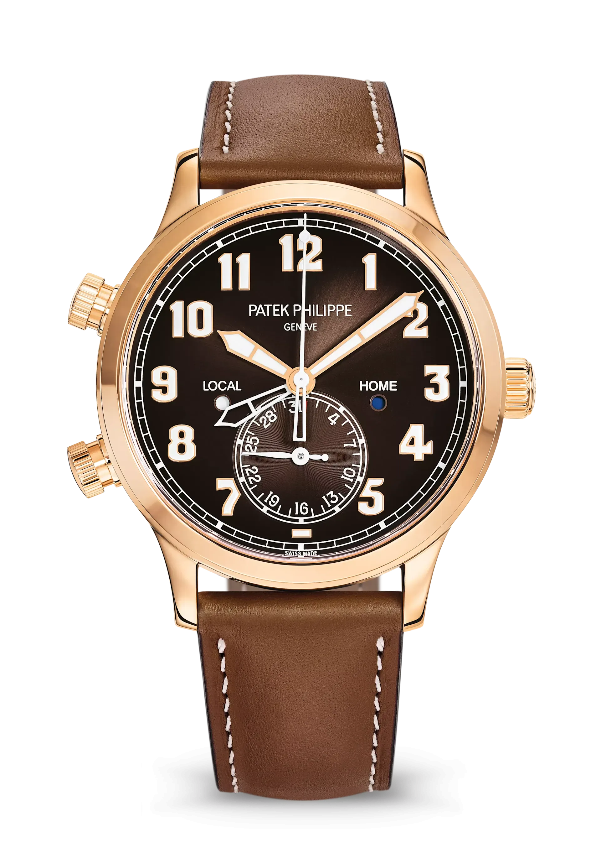 Patek Philippe Complications Calatrava Pilot Travel Time Rose Gold 42mm 5524R-001
