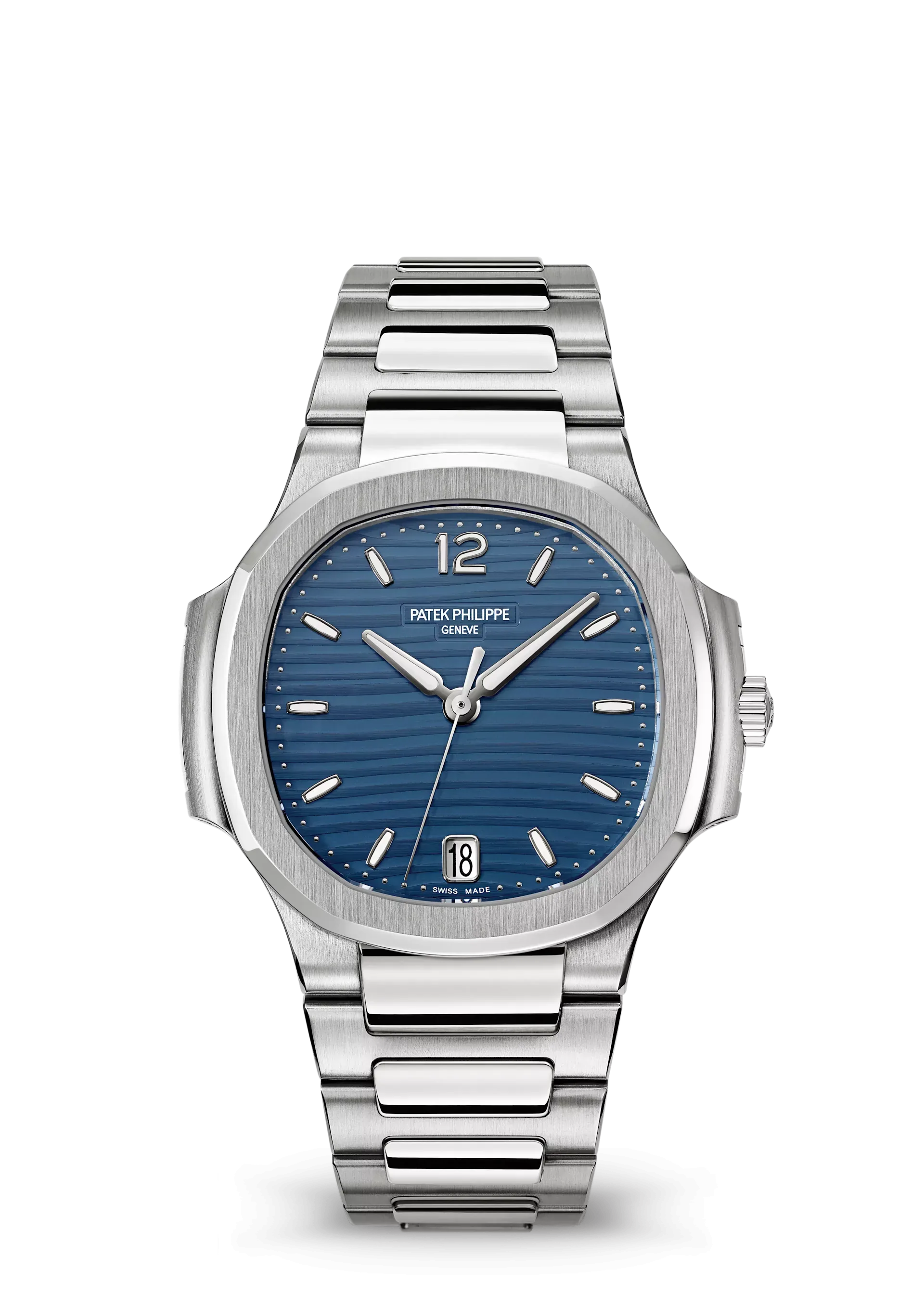 Patek Philippe Ladies' Nautilus Blue Dial Stainless Steel 35.2mm 7118/1A-001