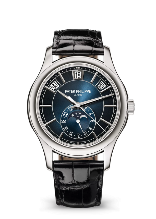 Patek Philippe Complications Moon Phase White Gold Watch 40mm 5205G-013