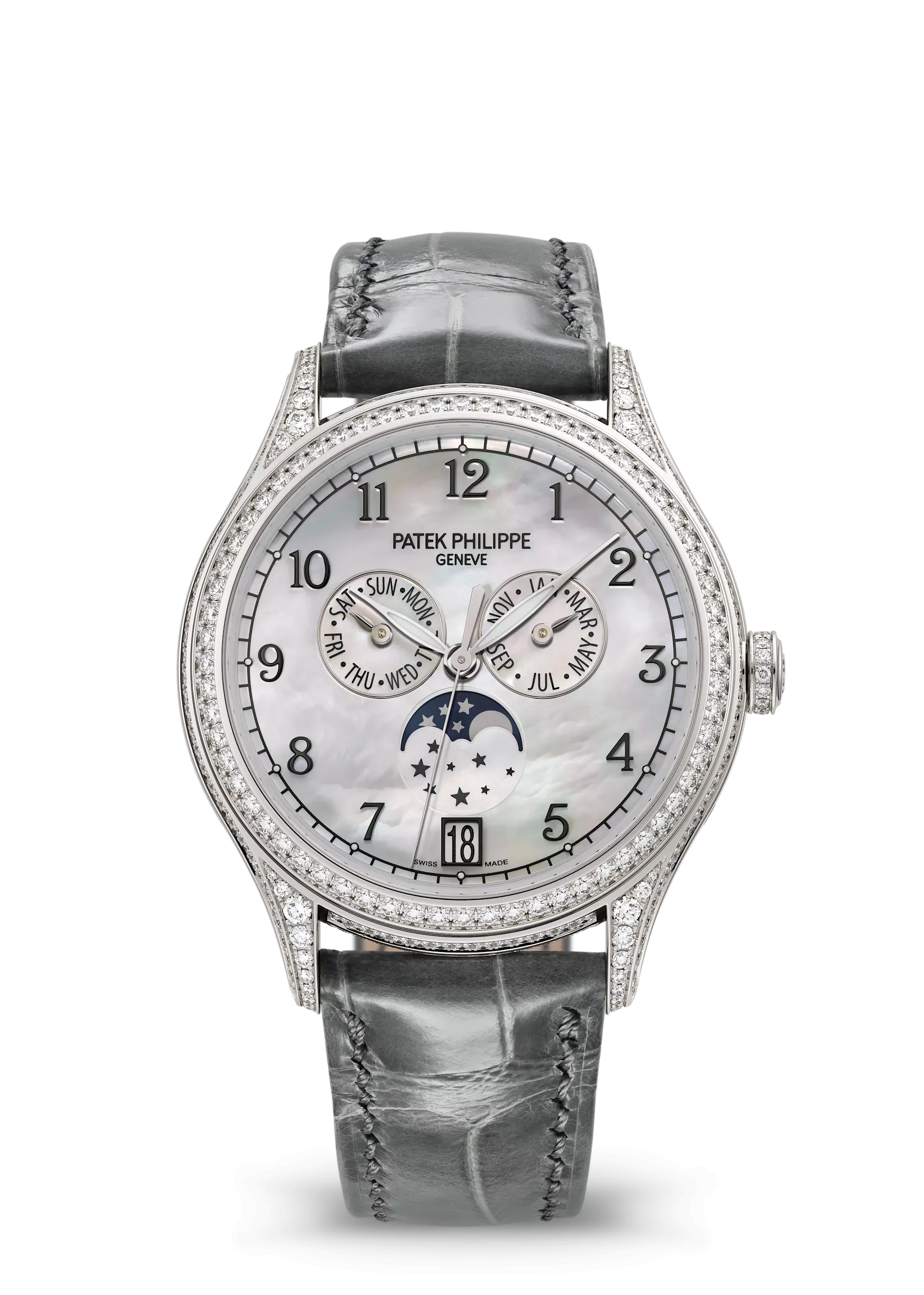 Patek Philippe Complications Diamond Set White Gold ladies' watch 38mm 4948G-010