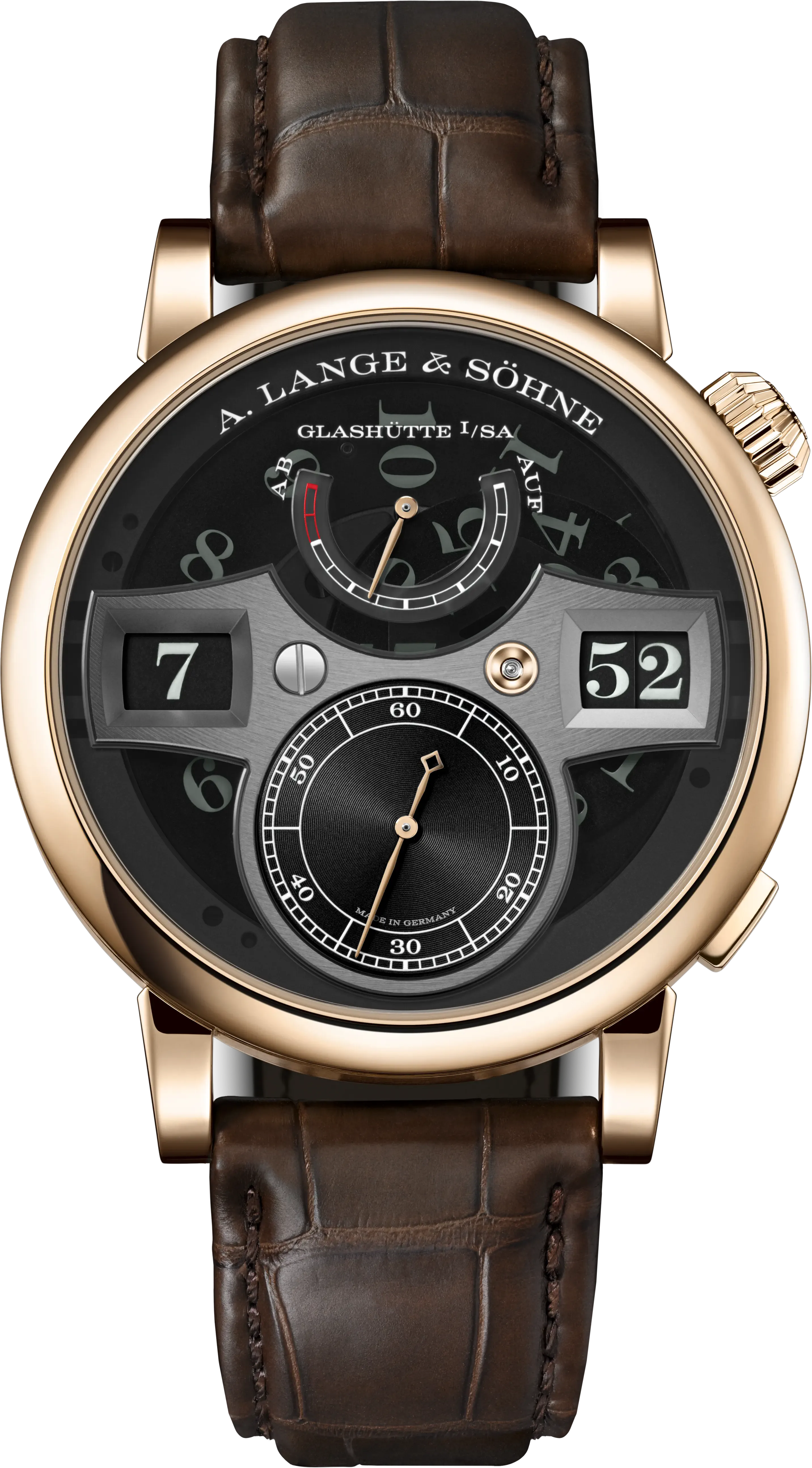 A. Lange & Söhne ZEITWERK HONEYGOLD “Lumen” 41.9mm 142.055