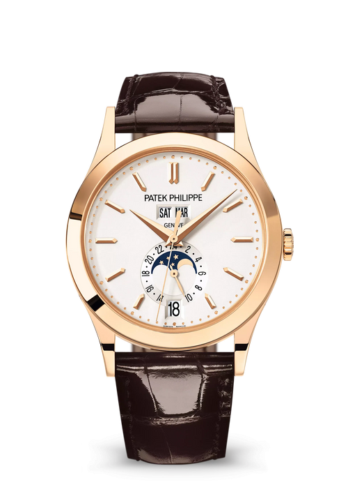 Patek Philippe Complications Rose Gold Silver Dial Watch 38.5mm 5396R-011