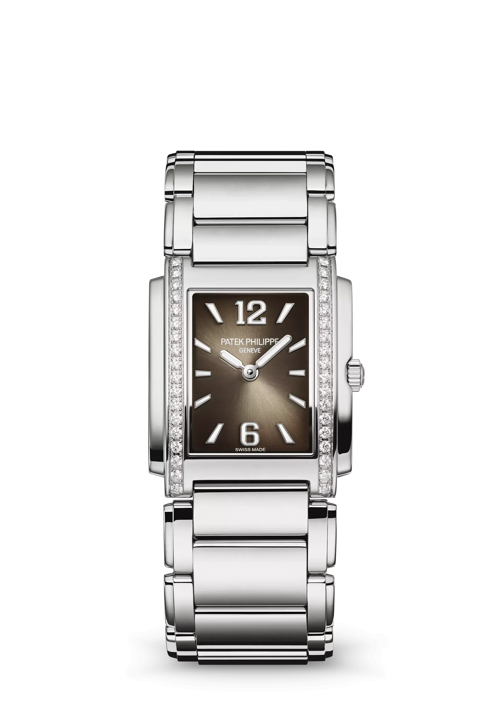 Patek Philippe Twenty~4 Stainless Steel Gray Sunburst Dial Watch 4910/1200A-010